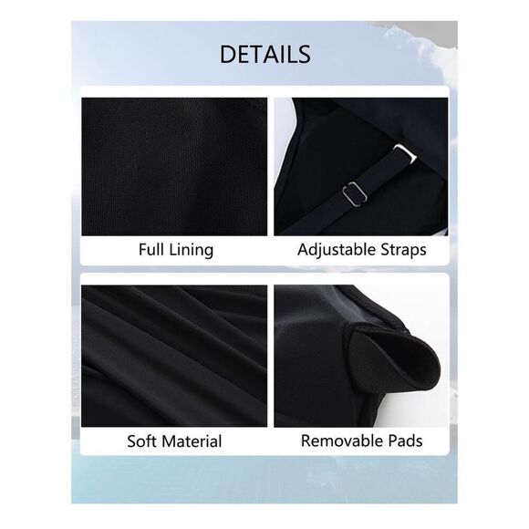 NEW 1 Pc Tummy Control Slimming Swimsuit Push up Vintage Retro L - Picture 4 of 8